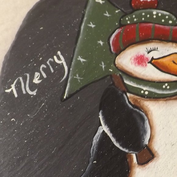 Penguin Slate Wall Hanging - Picture 4 of 6